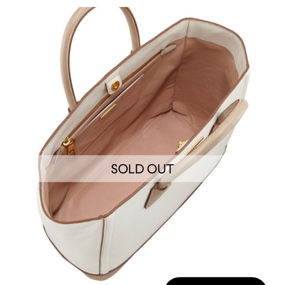 Prada Talco/Visone Saffiano Lux Large Shopping Bag - Picture 3 of 8